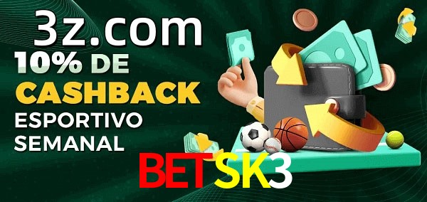 10% de bônus de cashback na BETSK3